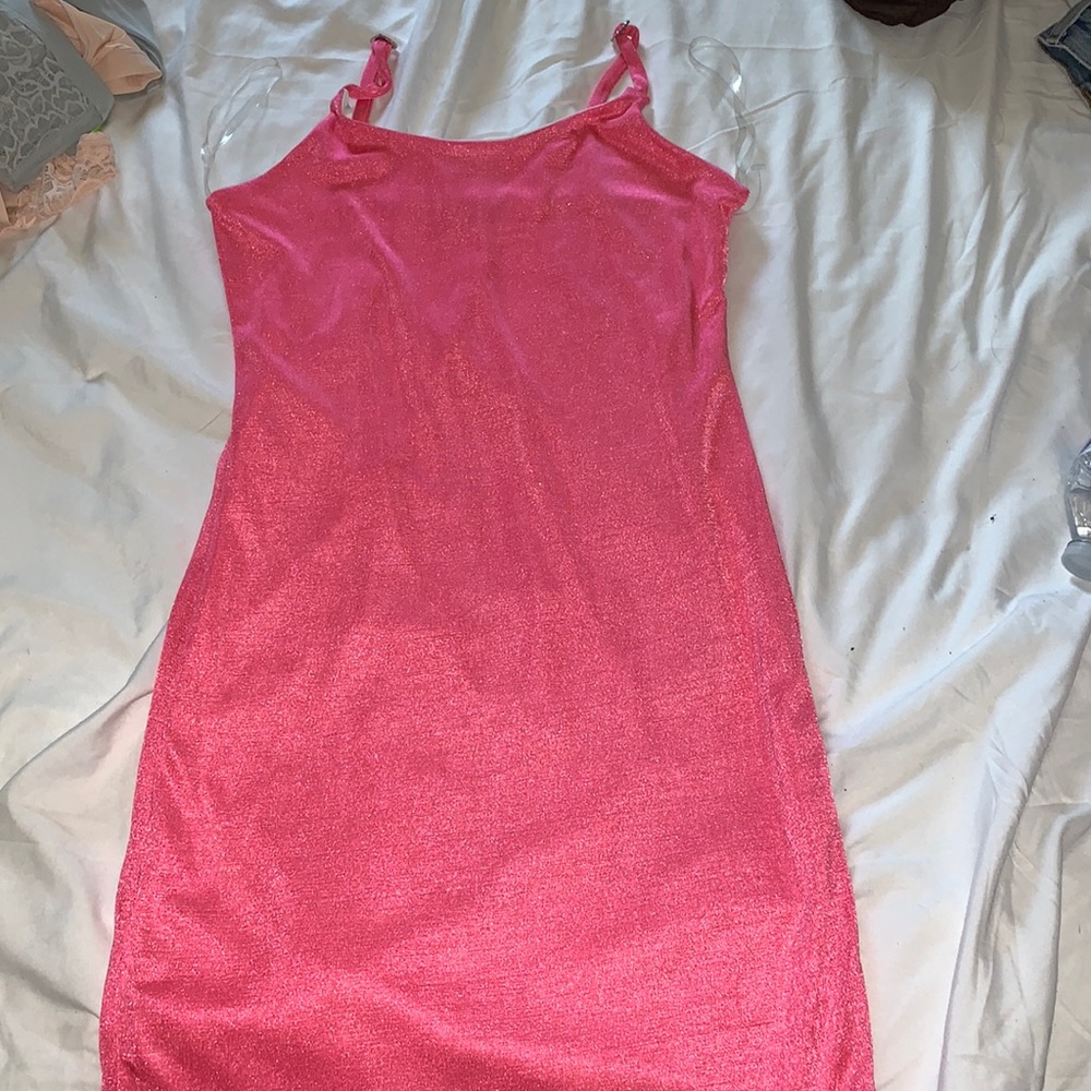 Elegant Pink Slip Dress
